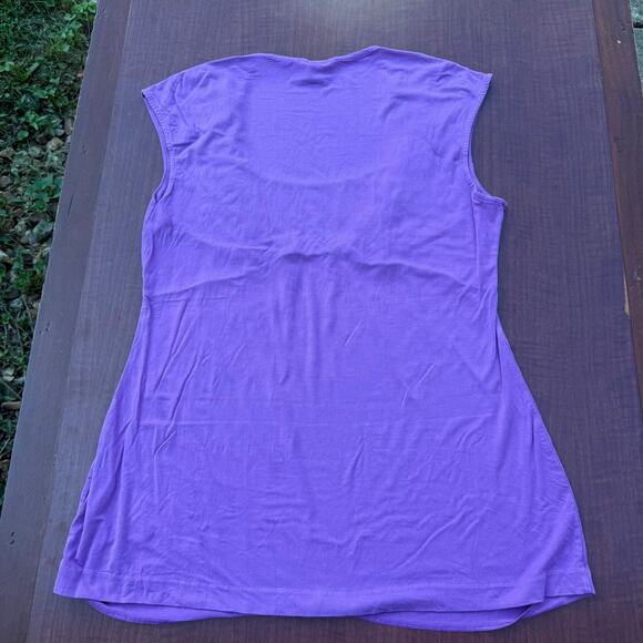 Banana Republic Purple Stretch Top - Women's Size L - Picture 4 of 4